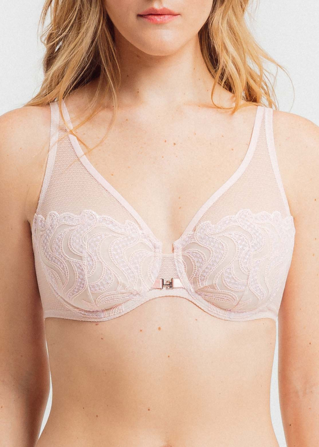 Soutien-gorge foulard  armatures Louisa Bracq Nude Rose